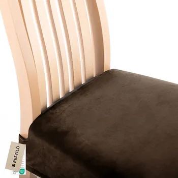 Potah na židli Napínací potah na židli SENTO I 1 ks tmavě hnědý