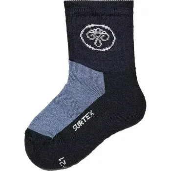 Surtex dětské merino ponožky volný lem Tmavě modrá 30-33 (20-21 cm)