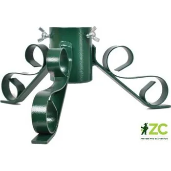 Stojánek na vánoční stromek Stojánek vánoční kovový - zelený 70 mm