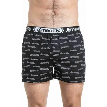 Trenýrky Meatfly pánské boxerky Gigi Double Pack Black / White | Černá | Velikost XL