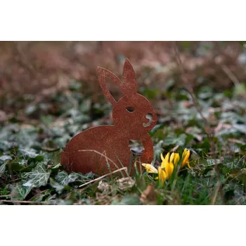 Zahradní dekorace Corgarden Zahradní dekorace KRÁLÍK 1072 36 x 23 cm Corten