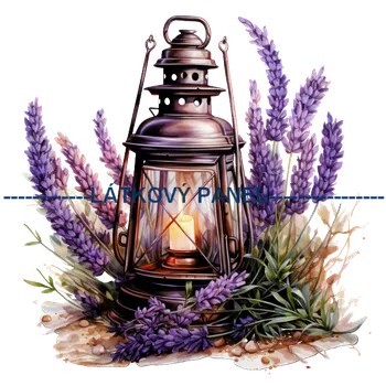 Látkový panel - Levandule - LE-111 Velikost: 20x20cm, Materiál: Kočárkovina