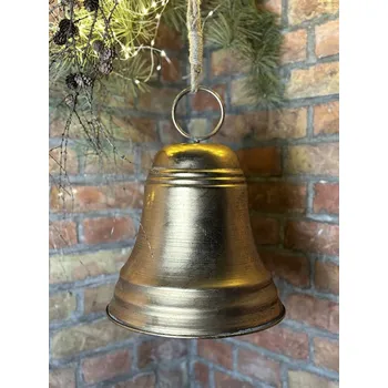 Obraz Velký dekorační závěsný zlatý zvon Velikost: Malý