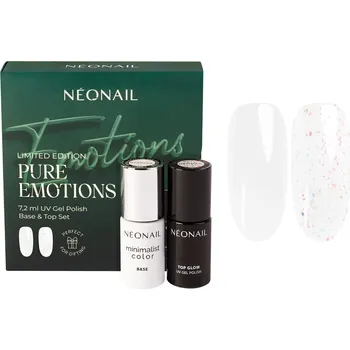 Lak na nehty Sada Pure Emotions 7,2 ml UV Gel Polish Base & Top Set