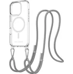 AlzaGuard Luxe Detach Lanyard Case Compatible with MagSafe for iPhone 16 Pro šedý AGD-PCF000022Y