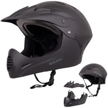 Cyklistická přilba Downhill přilba W-TEC Campanero Matt Black Velikost L (58-61)