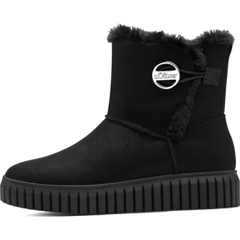 Dámská zimní obuv Dámské zimní třpytivé kotníkové boty s.OLIVER 5-26418-41 031 black glitter Velikost: 41