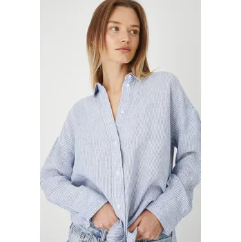 Pánská košile Lněná košile Medicine RS24.KDD700 modrá 50A, vel. M