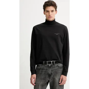 Pánské tričko Tričko s dlouhým rukávem Marc O'Polo černá barva, s potiskem, 5000007921 99X, vel. L