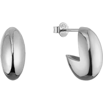 Náušnice Stříbrné náušnice oválné 61120