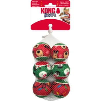 Hračka pro psa KONG SqueakAir hračka pro psy tenisový míč S 6 ks