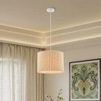 Brilagi - Lustr na lanku NORDIC WAVE 1xE27/15W/230V pr. 32 cm len/bílá