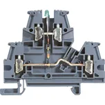 Legrand Drátová svorka Viking3 s jednoduchou propojkou / s diodou 2P 4mm2 / šedá / 2 vstupy / 2 výstupy šroubové připojení