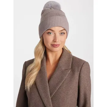 Čepice GUESS dámská čepice Rhinestone šedá