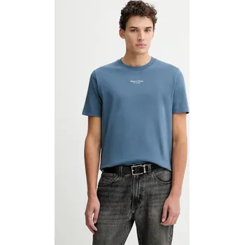 Bavlněné tričko Marc O'Polo 620201251382 modrá 55X, vel. 3XL