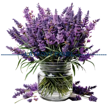 Látkový panel - Levandule - LE-110 Velikost: 25x25cm, Materiál: Úplet