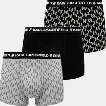 Pánské spodní prádlo Boxerky Karl Lagerfeld 3-pack A1M47086 černá 99E, vel. S