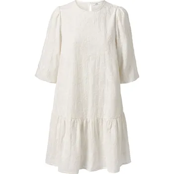 Dámské šaty 632577 - Tchibo - Tkané šaty s výšivkou - pro ženy - vel. 40 - barva: bílá