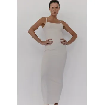 Dámské šaty Šaty MUUV. JORDE suk.dl.JORDE béžová 01X, vel. XL