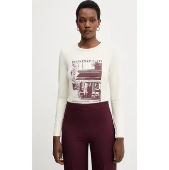 Tričko s dlouhým rukávem Weekend Max Mara ALIAS 2525946042600 béžová 01X, vel. M