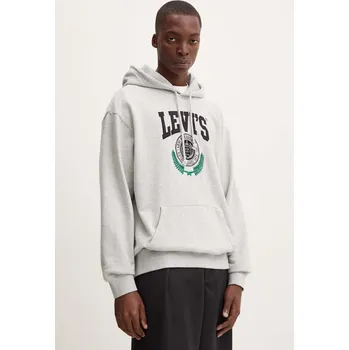 Pánská mikina Bavlněná mikina Levi's 38479 šedá 90A, vel. XL