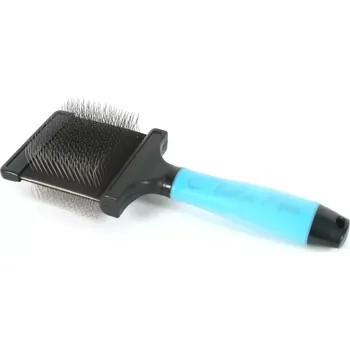 Péče o srst a drápky Kartáč pro psa velký flexi s gelovou rukojetí oboustranný drát (Potřeby pro psa)