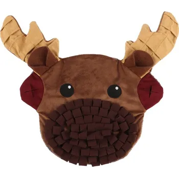 Hračka pro psa Huhubamboo plyšová hračka pro psy a kočky čichací donut na pamlsky 35 cm