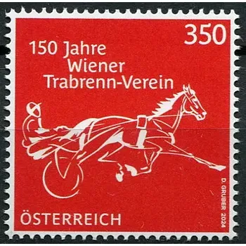 Poštovní známka Österreich post (2024) MiNr. 3792 ** - Rakousko - 150. výročí Vídeňského klusáckého klubu