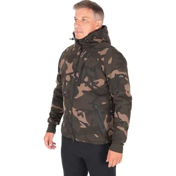Rybářské oblečení Fox Mikina Camo Full Zip Prem Sherpa 310 Hoodie Velikost: S