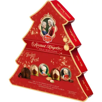 Bonboniéra Reber Mozartovy koule Vánoční stromek Mozart 240g