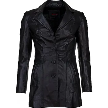 Dámský kabát Dámský Kožený Kabát Dior Brixton Černý Velikost: S