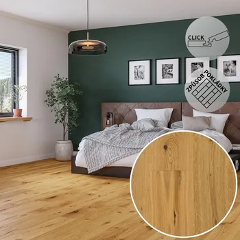 dřevěná podlaha Dřevěná podlaha ARTISAN Dub Crans Montana Varianta: Dub Crans Montana