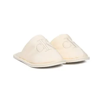 Oblečení a móda Bačkory Calvin Klein Jeans Slipper Satin Moire YW0YW02053 Écru 41