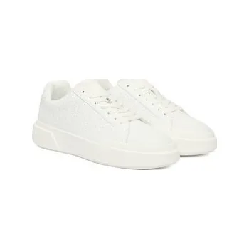 Dámské tenisky Sneakersy Calvin Klein Chunky Cupsole Laceup Lth Aop YW0YW02058 Černá 40