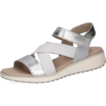 Dámské sandále Dámské letní kožené sandále CAPRICE 9-28704-44 920 silver metal Velikost: 40