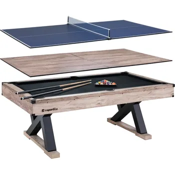 Stolní tenis Insportline Billiardový stůl 3v1 Residento (Barva: světlé dřevo)