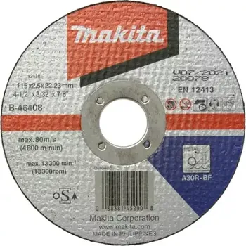 Řezný kotouč Makita B-46408 Řezný kotouč na ocel 115 x 2.5 x 22.23 mm (B-46408)