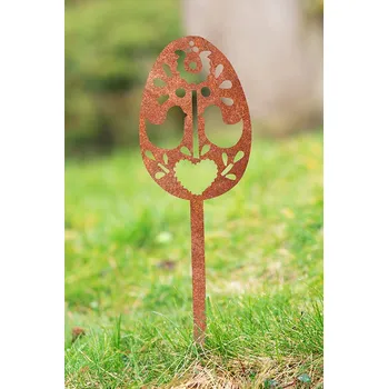 Velikonoční dekorace Corgarden Zahradní dekorace VELIKONOČNÍ KRASLICE 1 1063 51 x 14 cm Corten