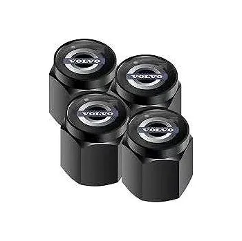 Tuning MJakes krytky ventilků hranaté černé pro vozy VOLVO