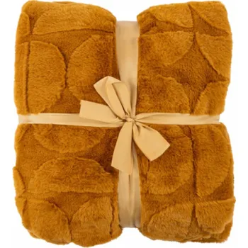 Stůl na stolní tenis Plaid Domoletti Jacquard Mustard, hořčice, 140 x 200 cm