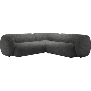Pohovka Micadoni Tmavě šedá rohová pohovka Kate 252 cm