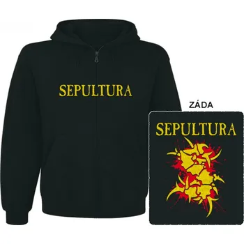 Pánská mikina Sepultura - mikina s kapucí a zipem 11