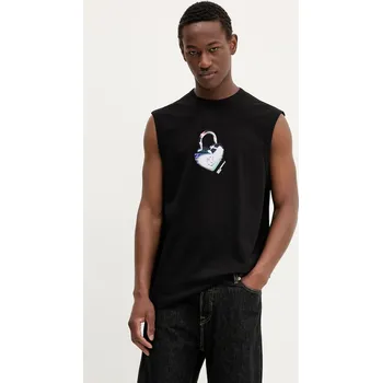 Pánské tričko Bavlněné tričko Karl Lagerfeld Jeans černá barva, A3M17026 99X, vel. XXL