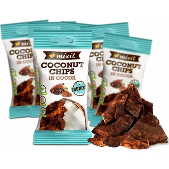Mixit Mixit kokosové chipsy do kapsy - Kakao (6 ks)