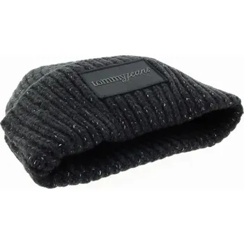 Čepice TOMMY HILFIGER Dámská černá čepice AW0AW17984-BDS-733 Velikost