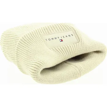 Čepice TOMMY HILFIGER Dámská krémová čepice AW0AW17913-ACG-733 Velikost