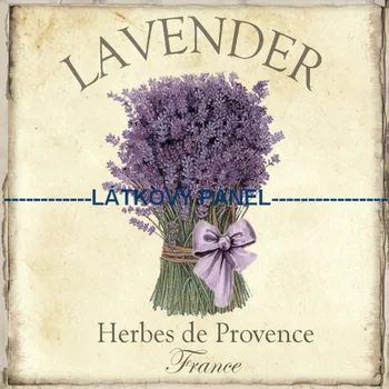 Látkový panel - Levandule - LE-101 Velikost: 35x35cm, Materiál: Mikroplyš
