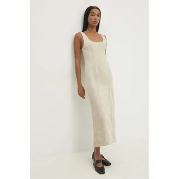 Dámské šaty Džínové šaty Answear.LAB 2597.ijs béžová 80X, vel. S