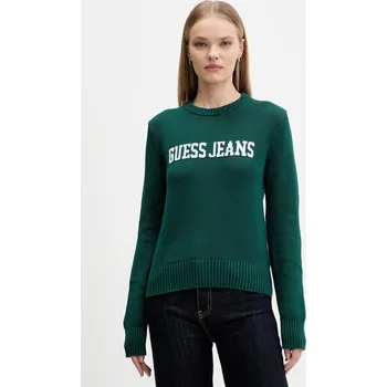 Pánský svetr Bavlněný svetr Guess Jeans W4BR10.Z3HM1 zelená 96X, vel. S