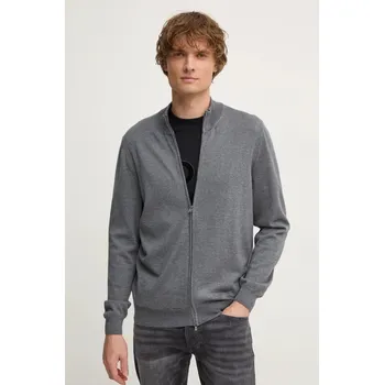 Pánské oblečení Vlněný svetr BOSS Balonso-L 50476347 šedá 90A, vel. M